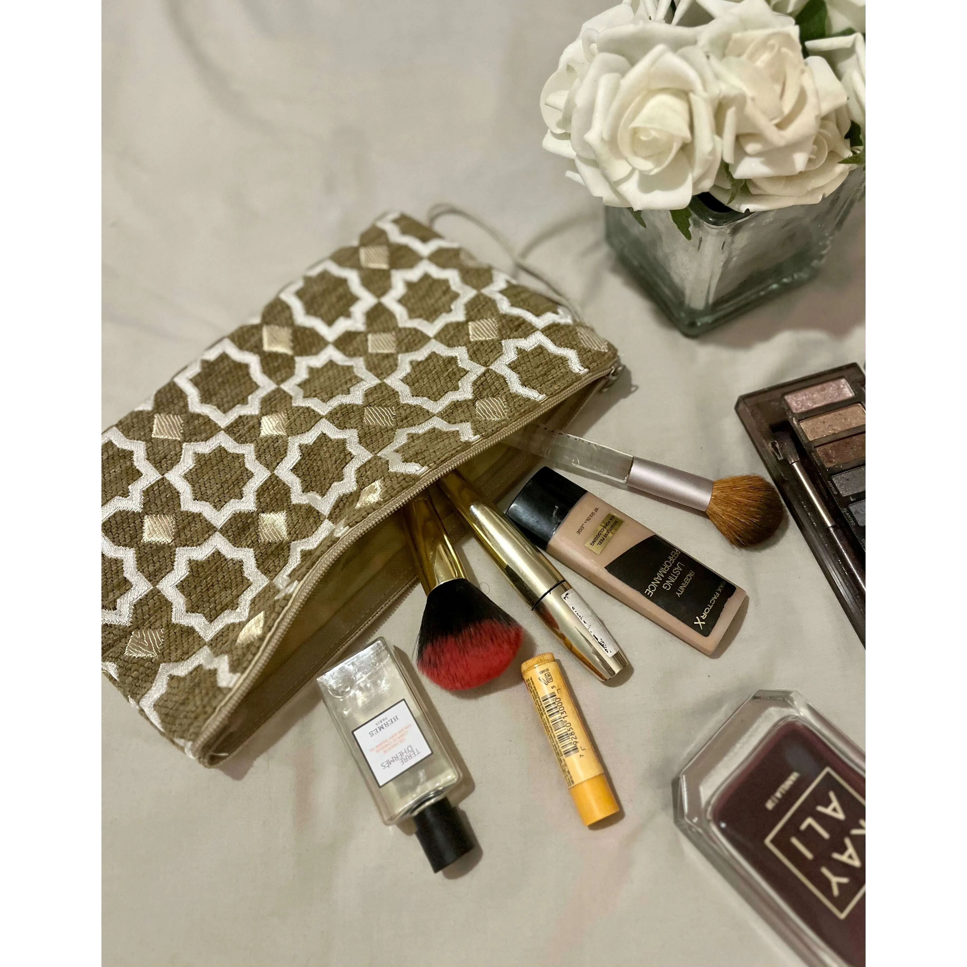 Moroccan Ziliji Make Up/Cosmetic /Travel Toiletry Bag
