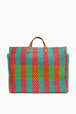 Multi Condessa Plaid Summer Simple Tote