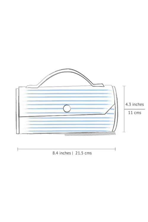 Oat & Cocoa Round Clutch - Changeable Sleeve