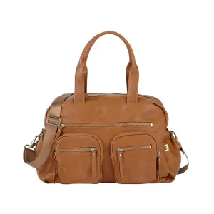 OiOi Vegan Leather Carry All Nappy Bag - Tan