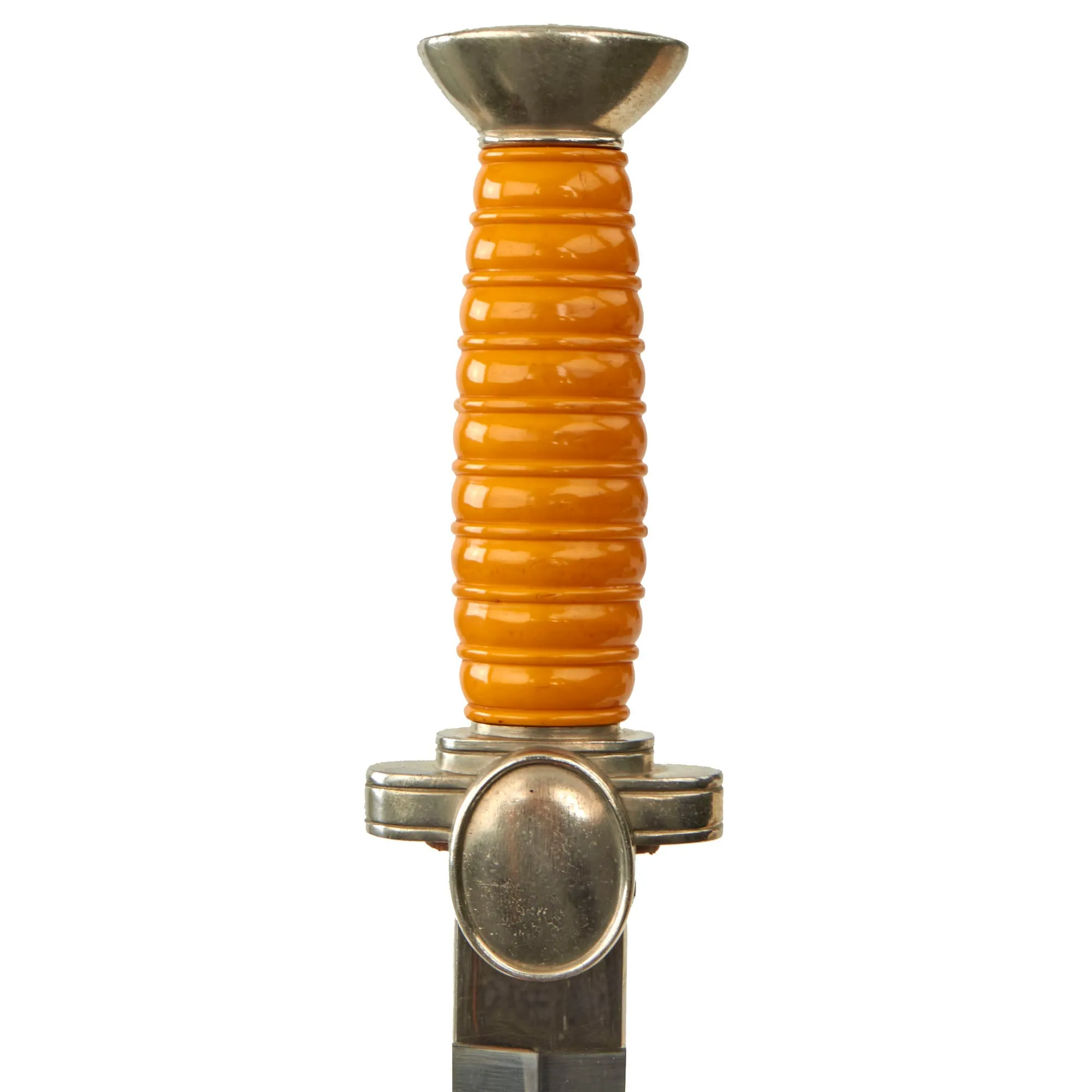 Original German WWII DRK Red Cross Officer's Dagger with Scabbard and Belt Hanger - Deutsches Rotes Kreuz