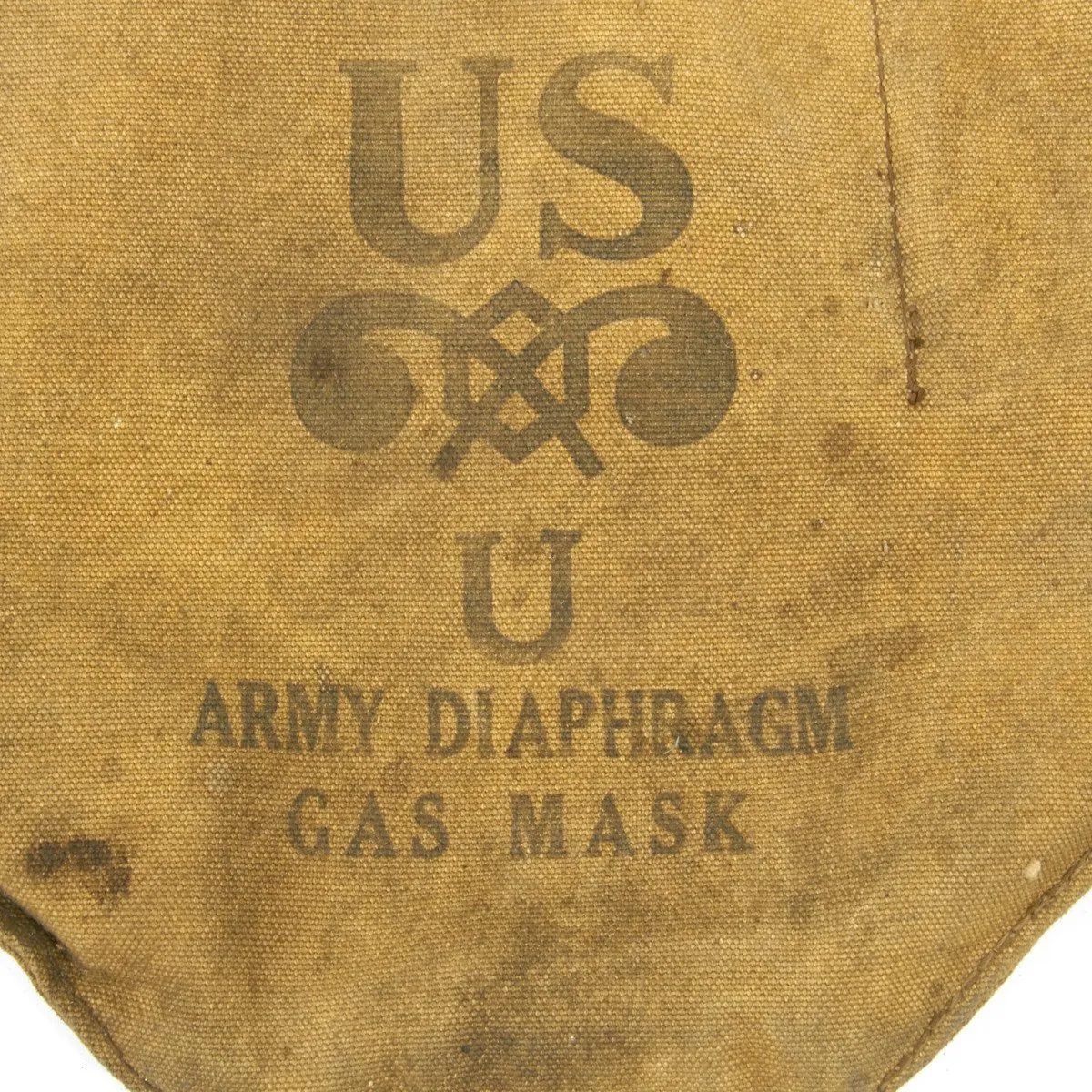 Original U.S. WWII M3 Diaphragm Gas Mask with M1VA1 Bag
