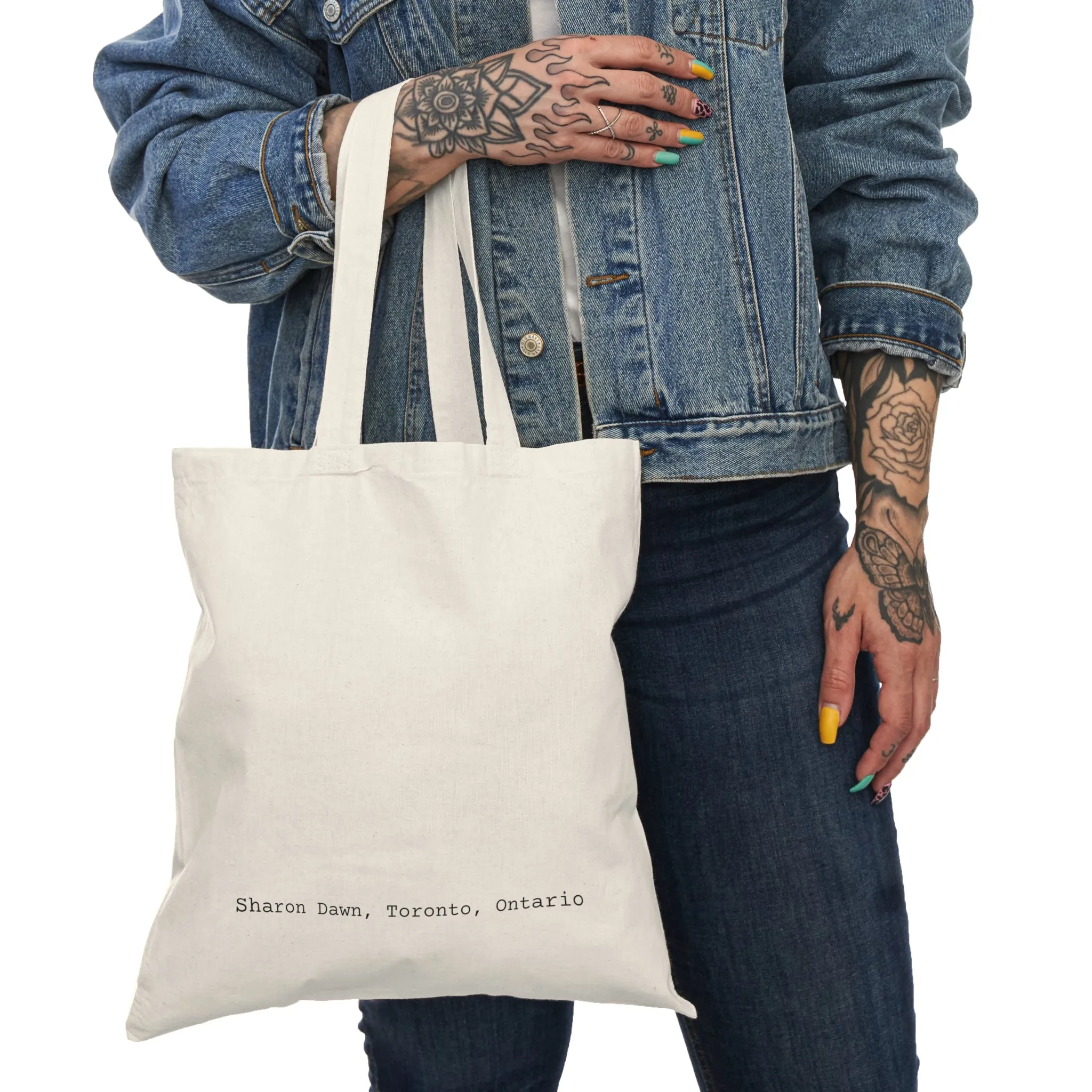 Palm Leaves - Natural Tote Bag ~ Sharon Dawn Collection