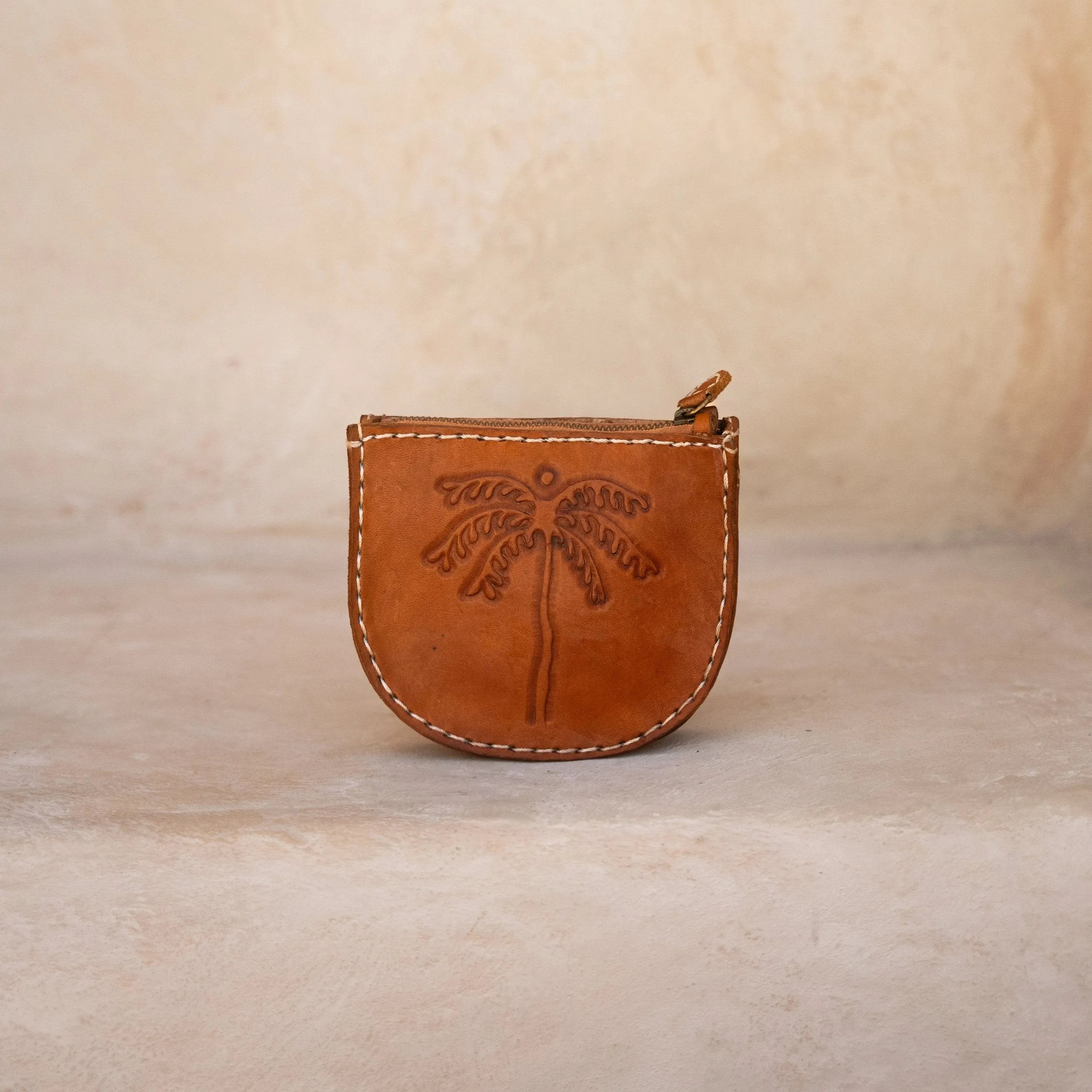 Palms Pouch - Vintage Tan