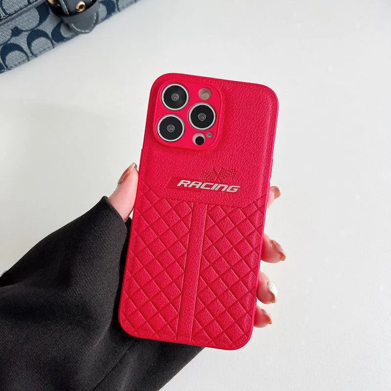 Pattern Leather iPhone Case