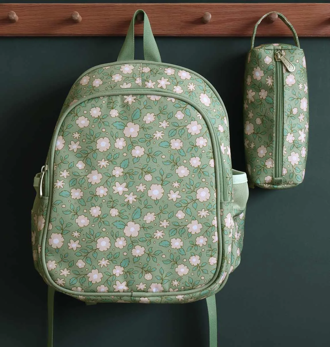 Pencil Case - Blossoms Sage
