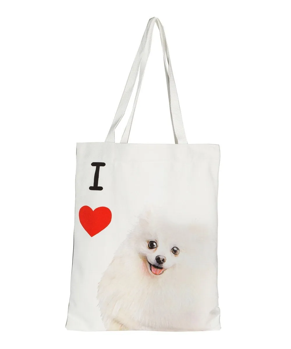 "I Love" Breed Canvas Tote Bag