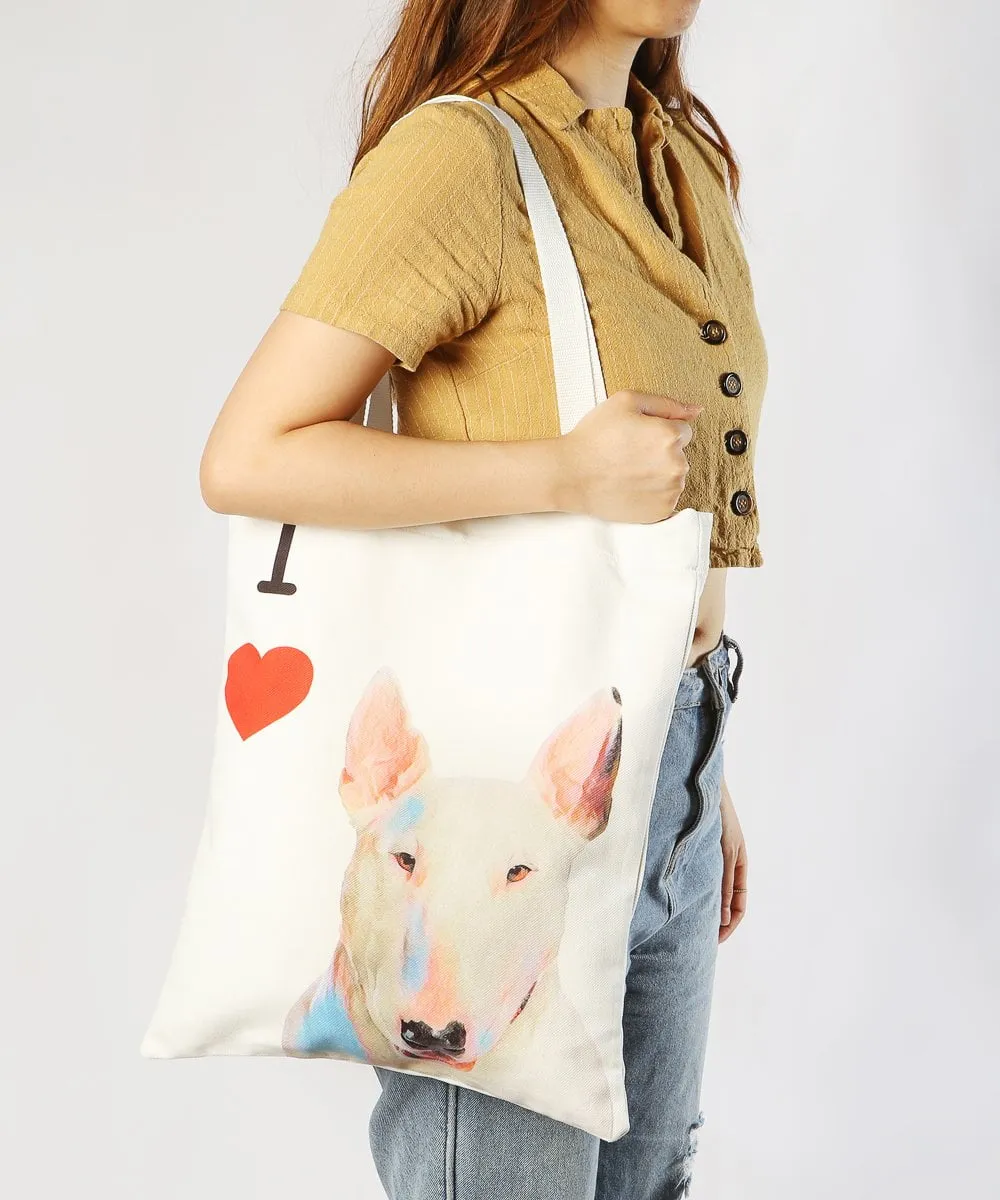 "I Love" Breed Canvas Tote Bag