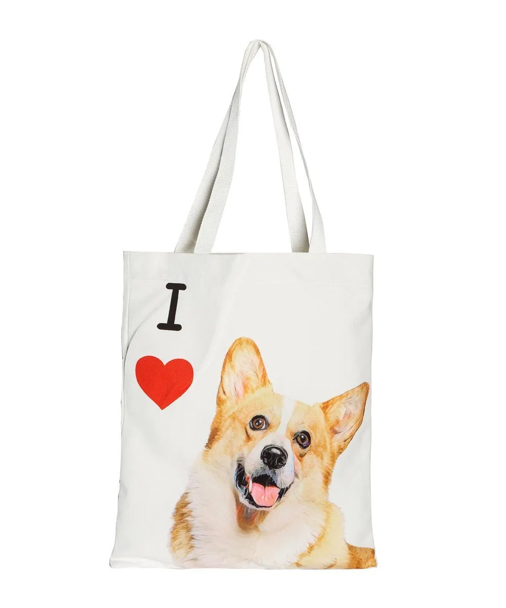 "I Love" Breed Canvas Tote Bag