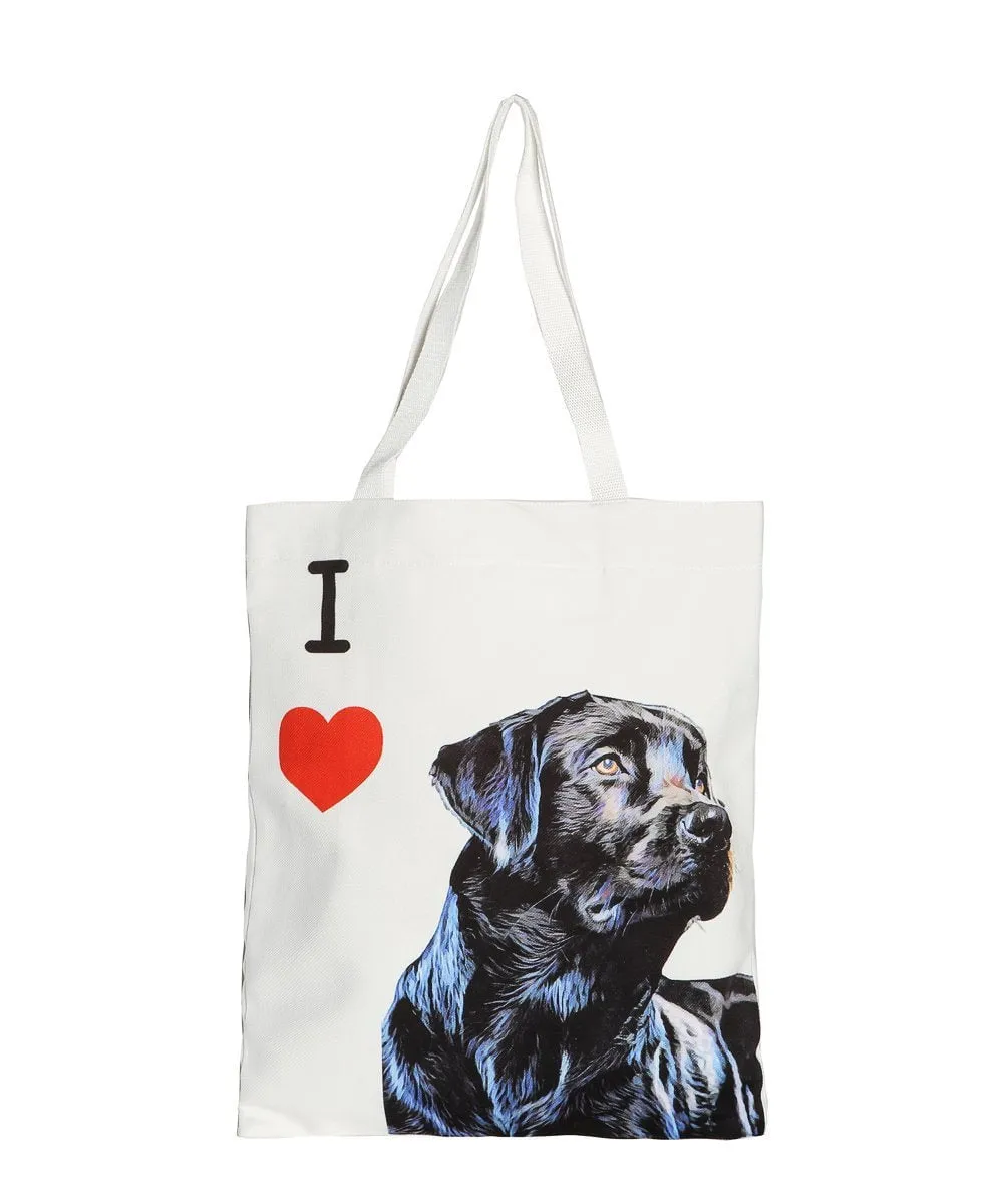 "I Love" Breed Canvas Tote Bag