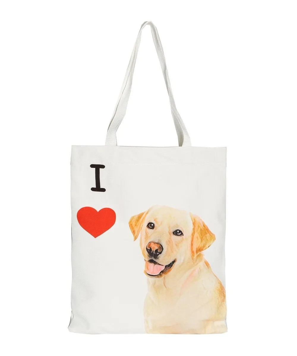 "I Love" Breed Canvas Tote Bag