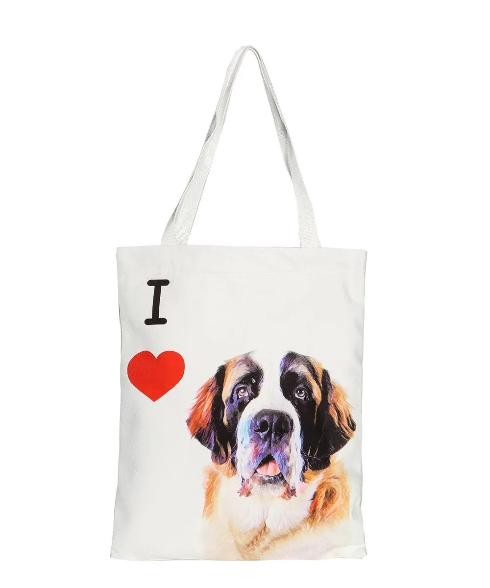"I Love" Breed Canvas Tote Bag