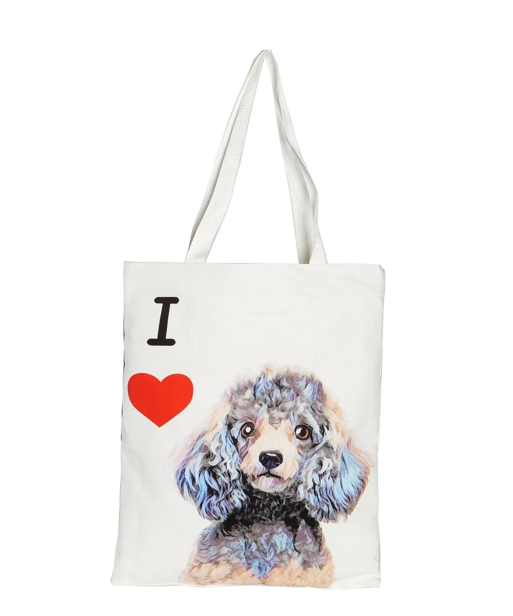 "I Love" Breed Canvas Tote Bag