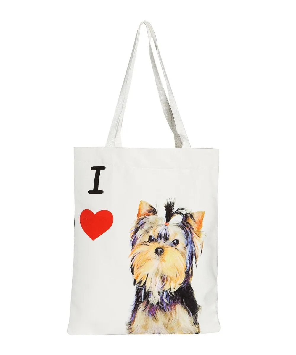 "I Love" Breed Canvas Tote Bag