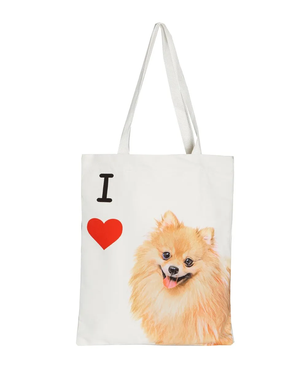 "I Love" Breed Canvas Tote Bag