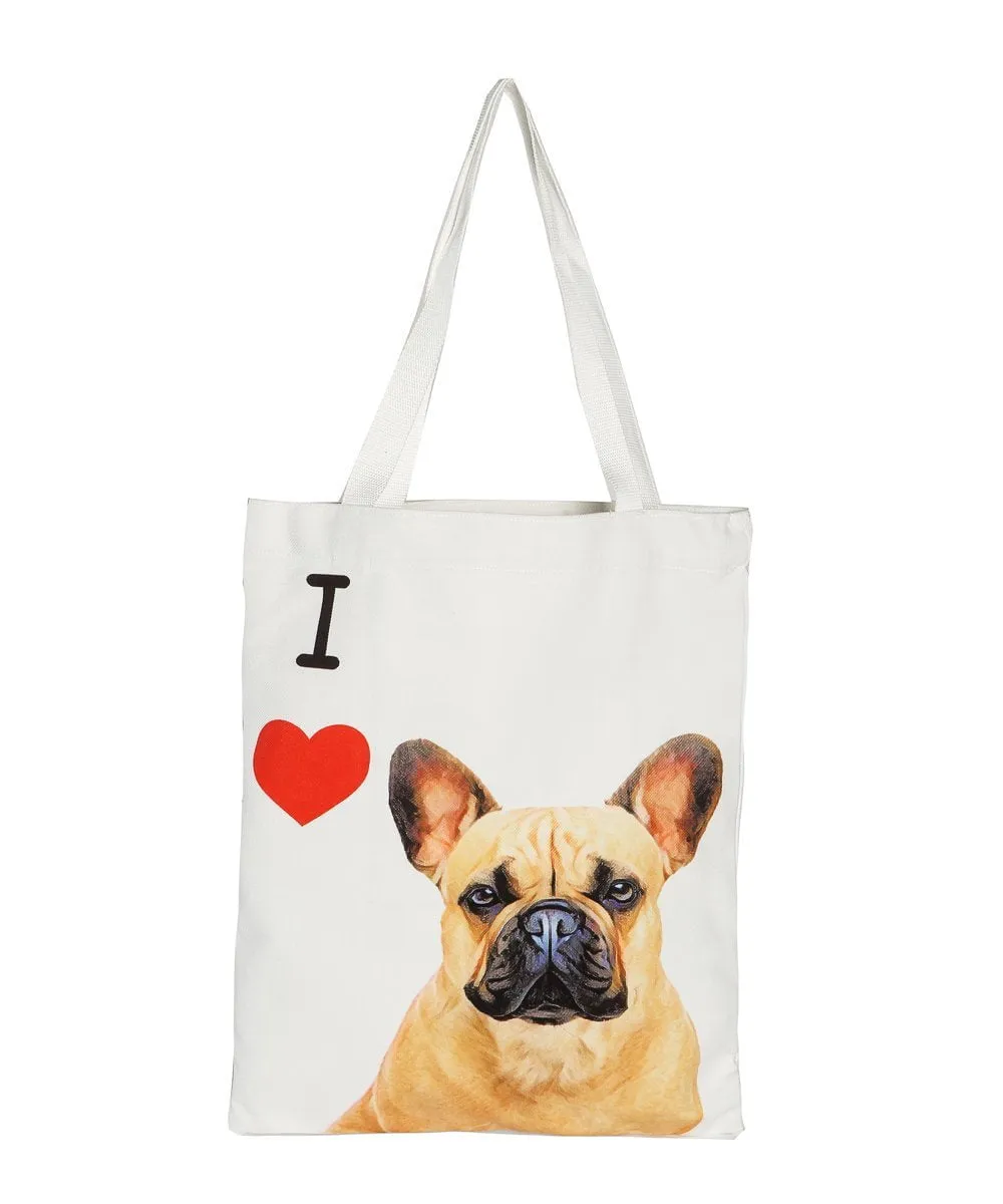 "I Love" Breed Canvas Tote Bag