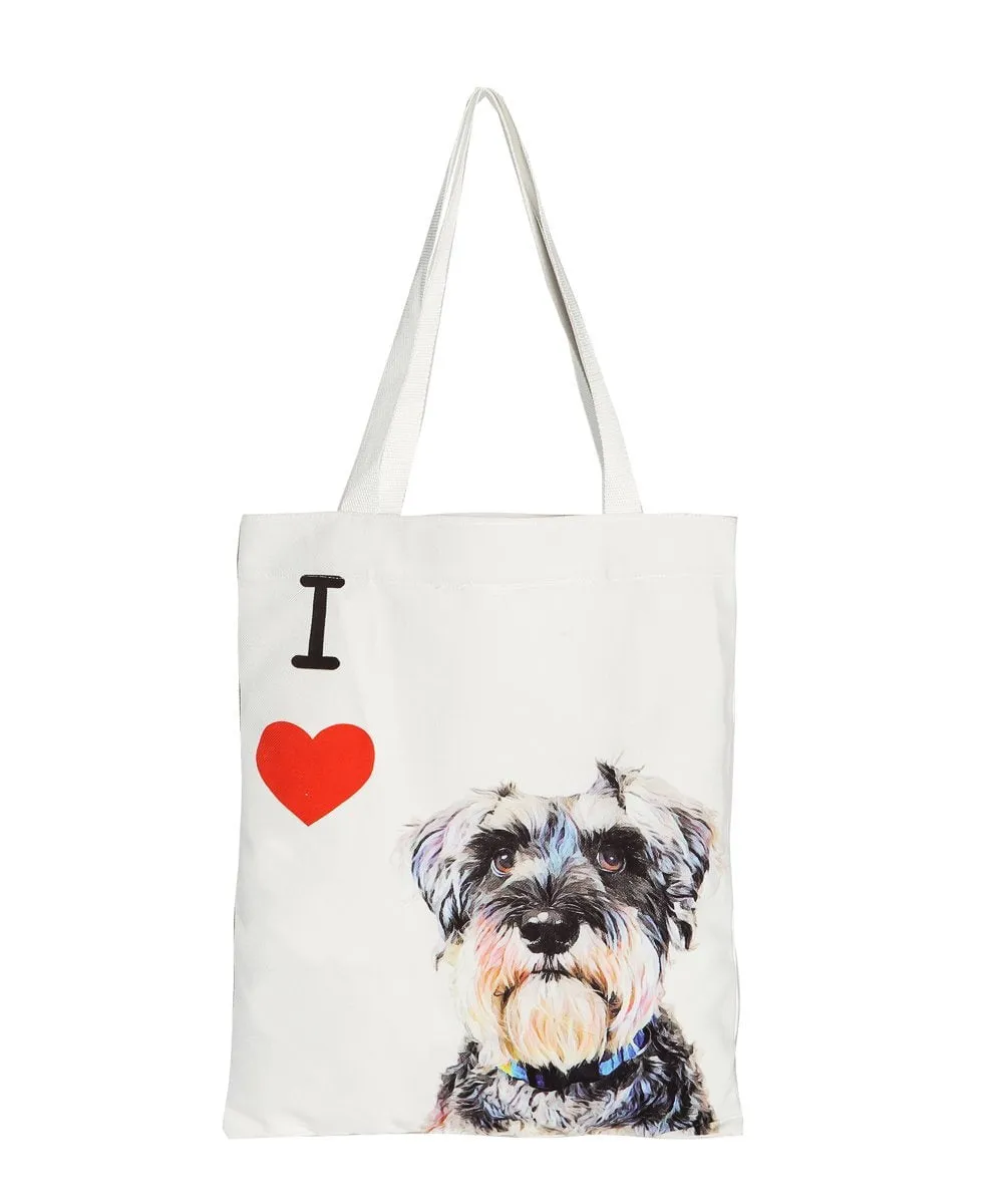 "I Love" Breed Canvas Tote Bag