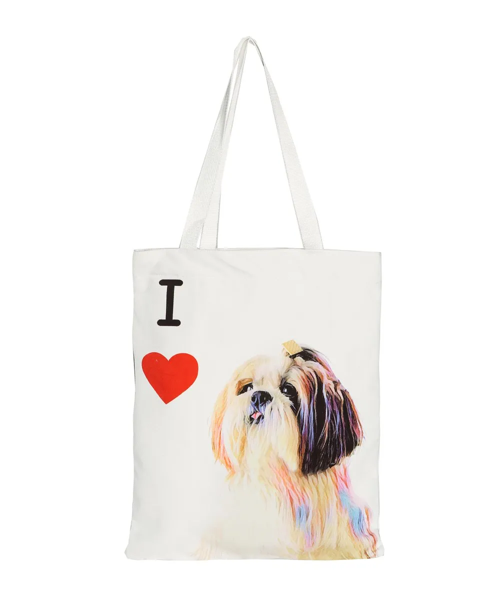 "I Love" Breed Canvas Tote Bag