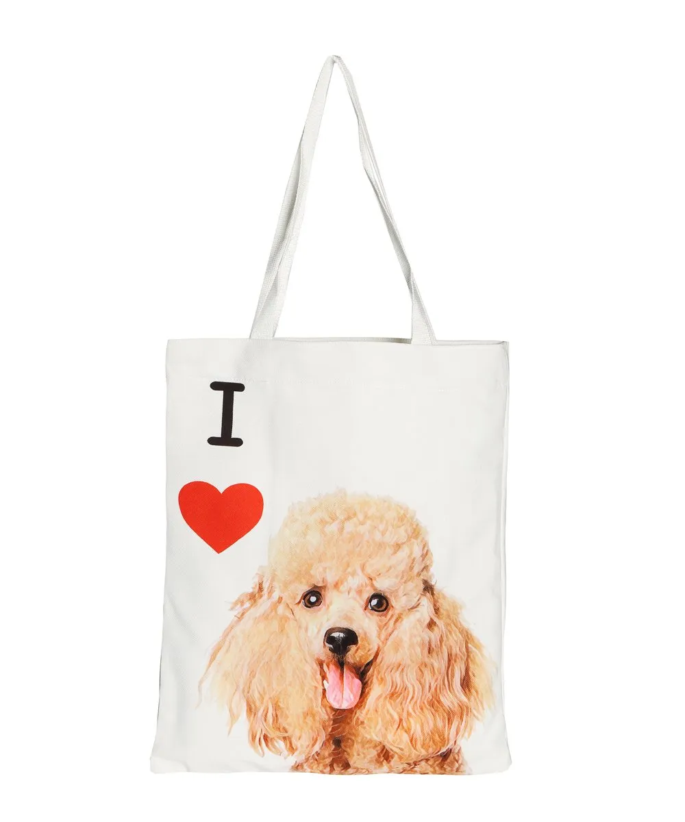 "I Love" Breed Canvas Tote Bag