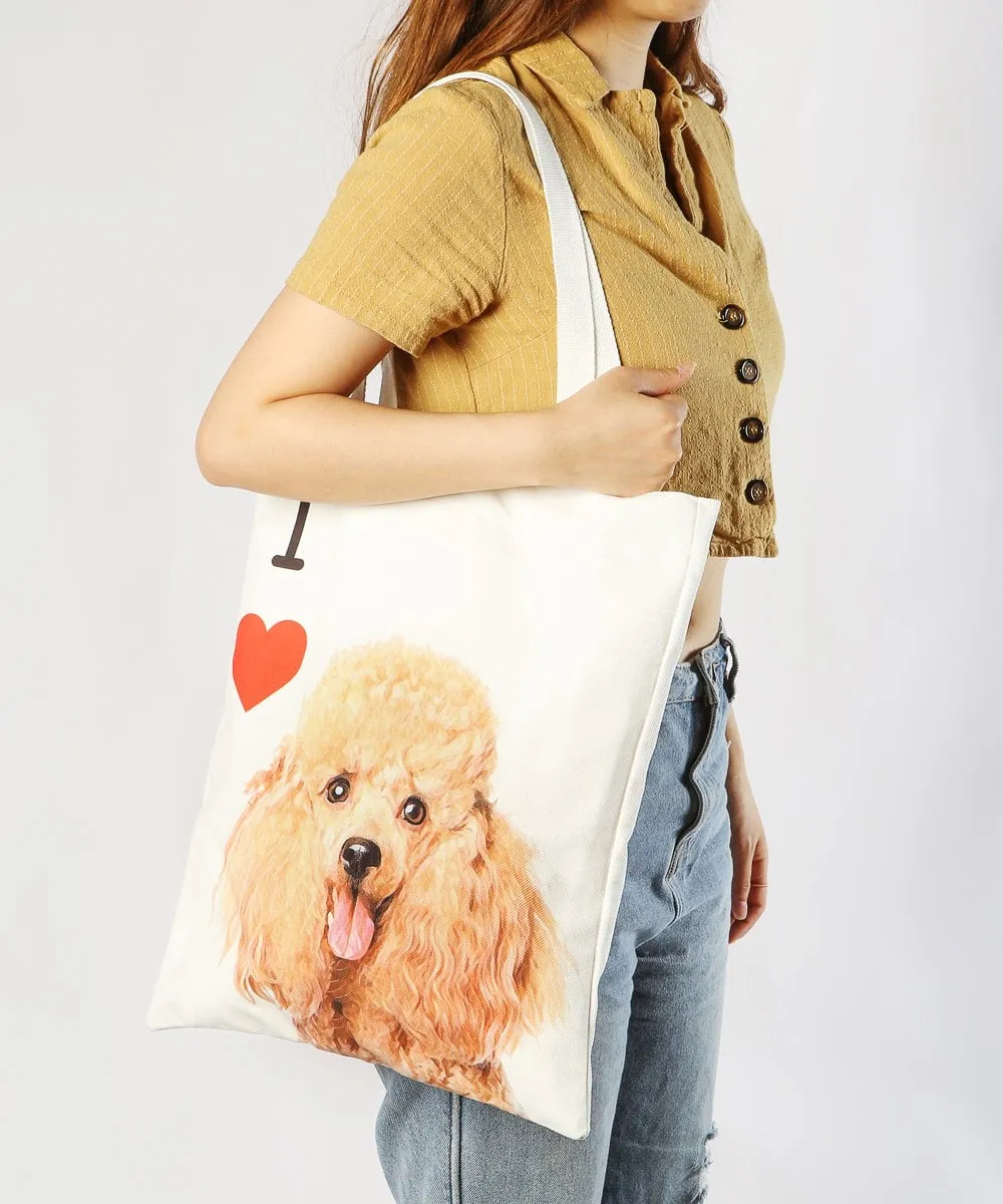 "I Love" Breed Canvas Tote Bag