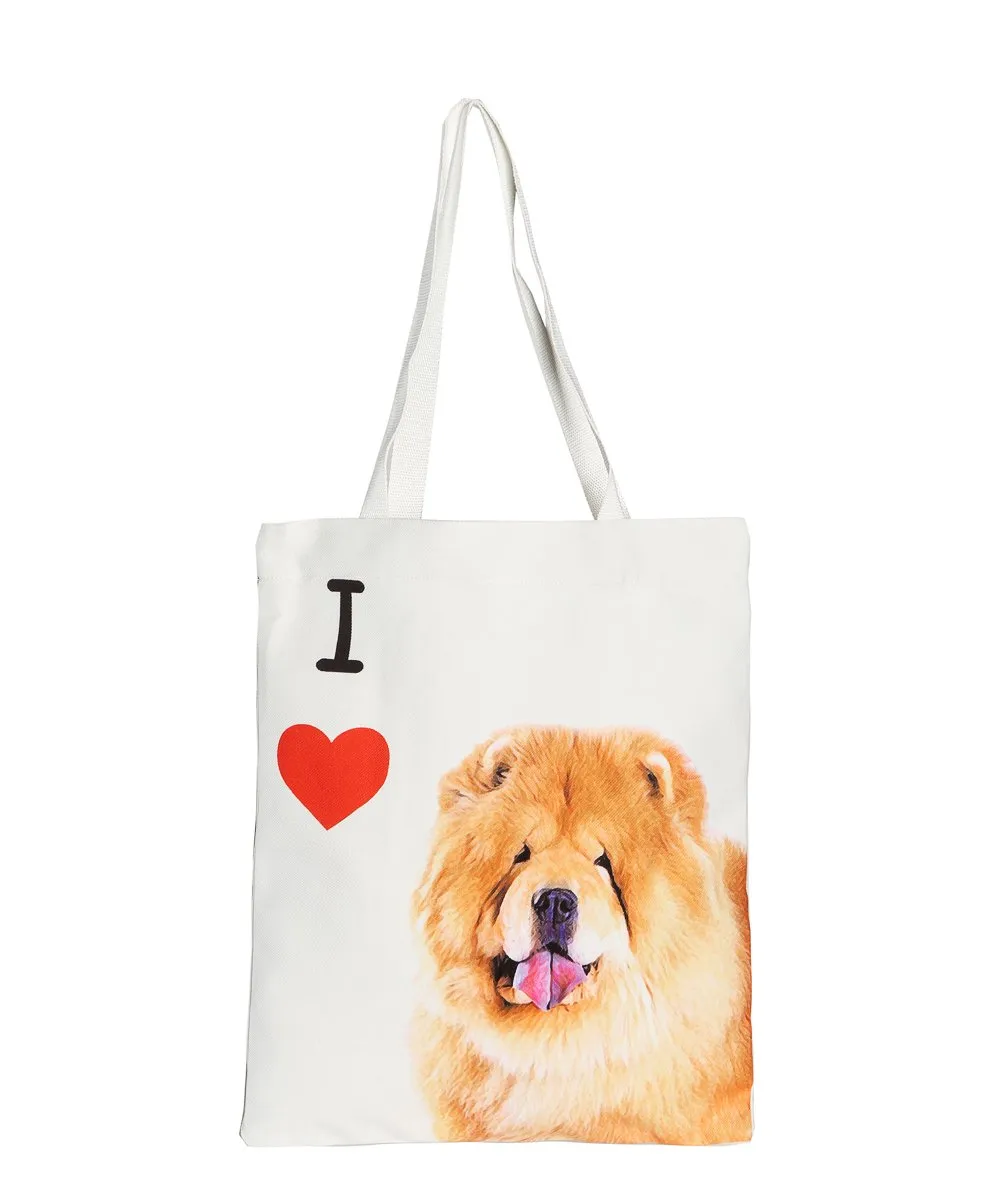 "I Love" Breed Canvas Tote Bag