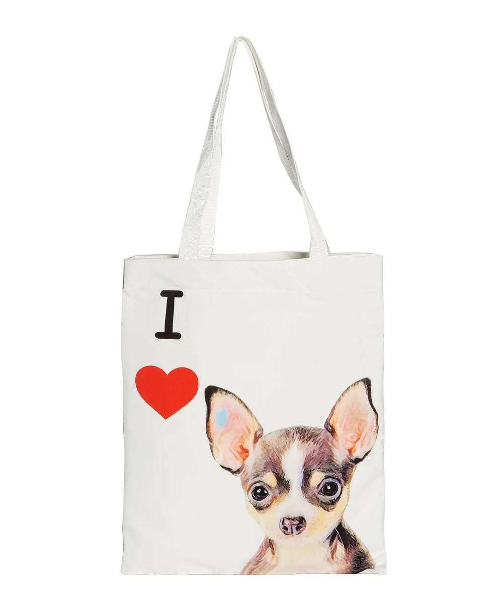 "I Love" Breed Canvas Tote Bag
