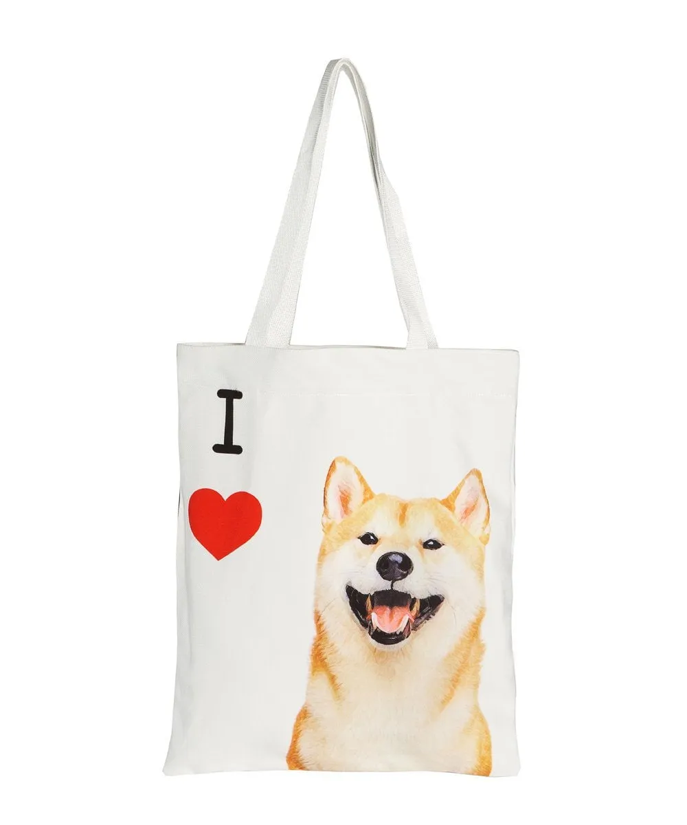 "I Love" Breed Canvas Tote Bag