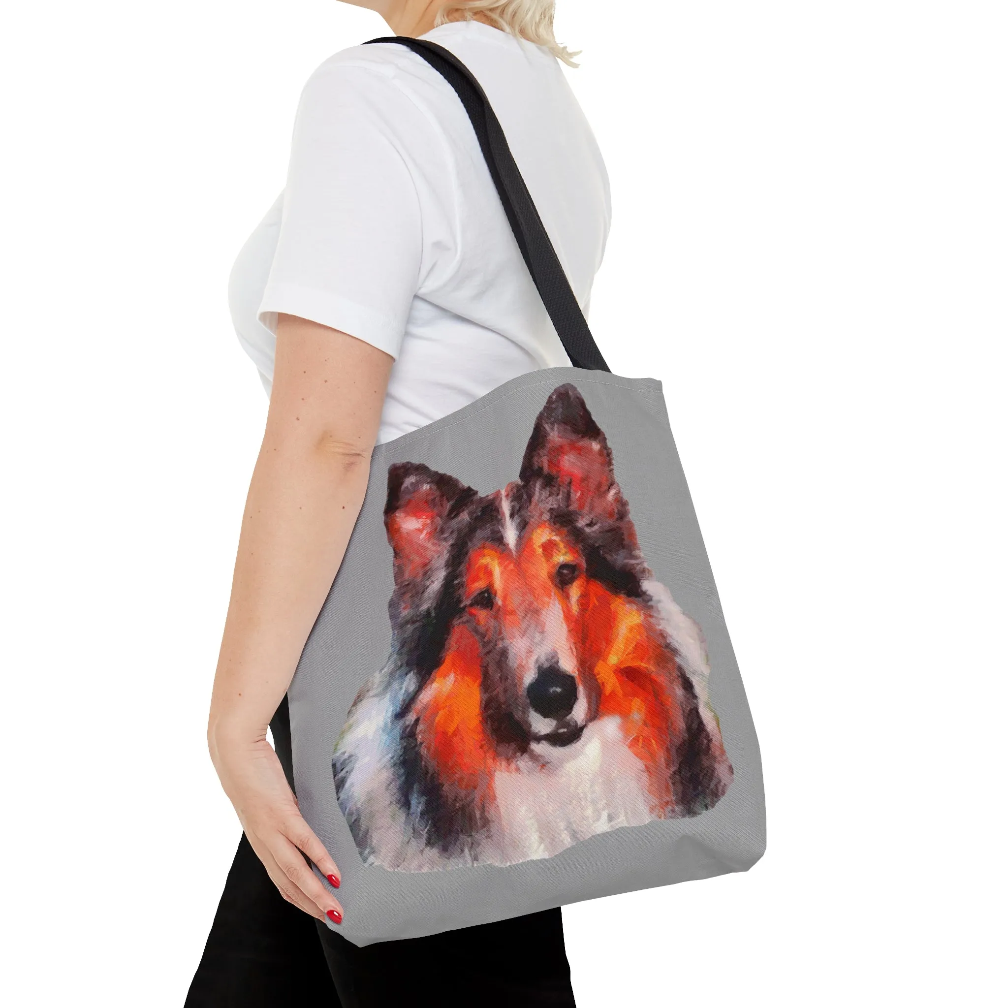 Rough Coated Collie Tote Bag