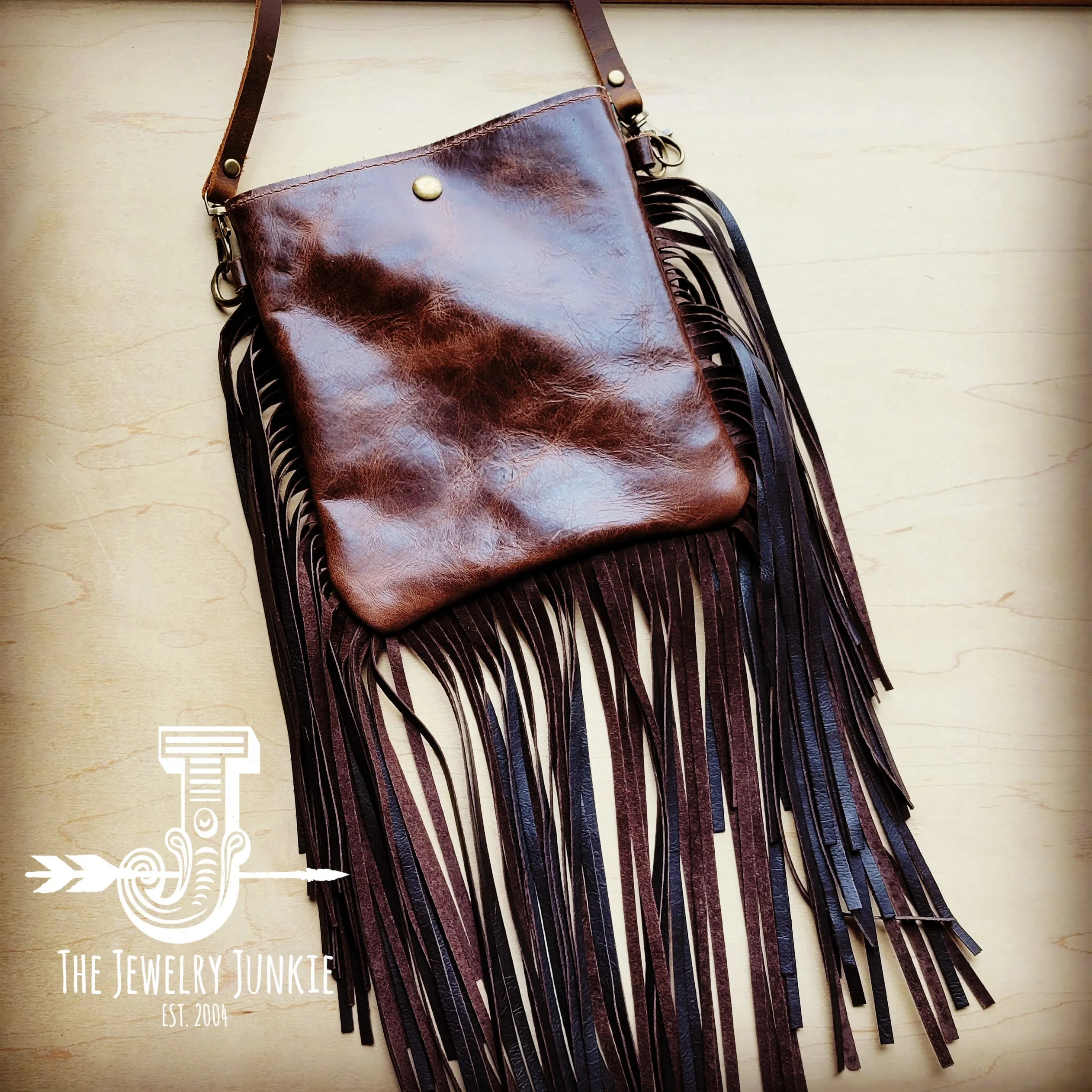 **Small Crossbody Handbag w/ Copper LaredoFull Fringe 508ff