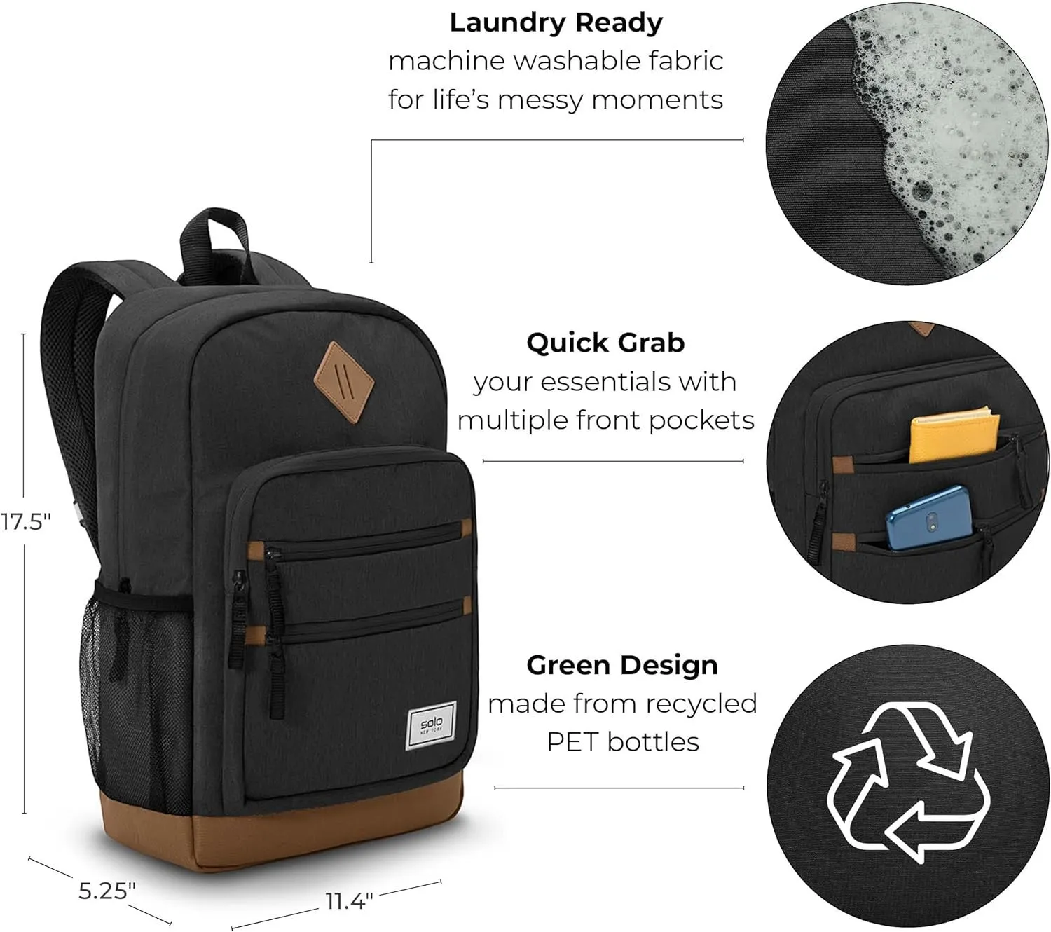 Solo NEWYORK Fresh Backpack Black