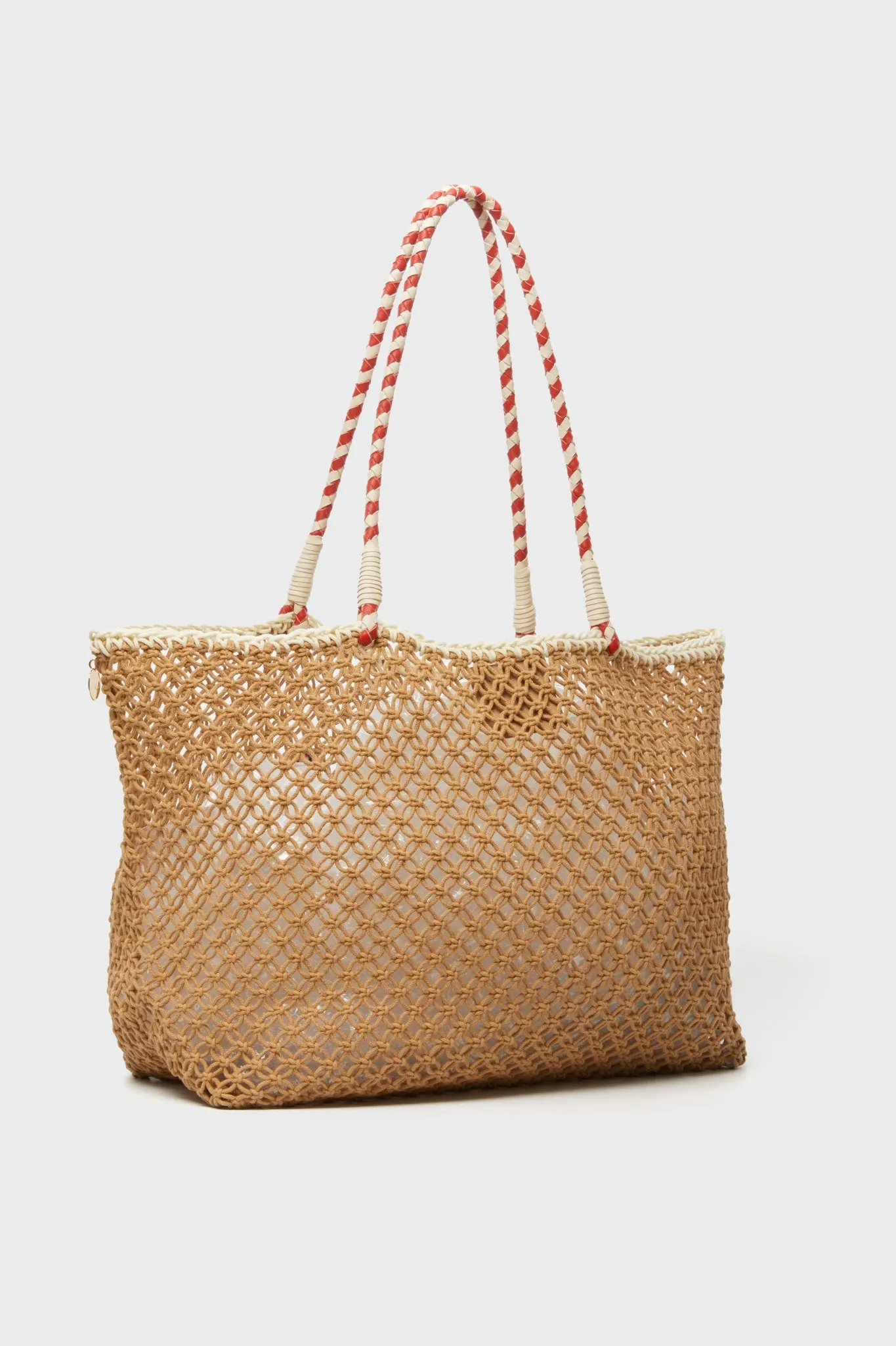 Tan Crochet A La Plage Lete Tote