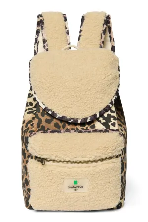 Teddy Leopard Mini Backpack
