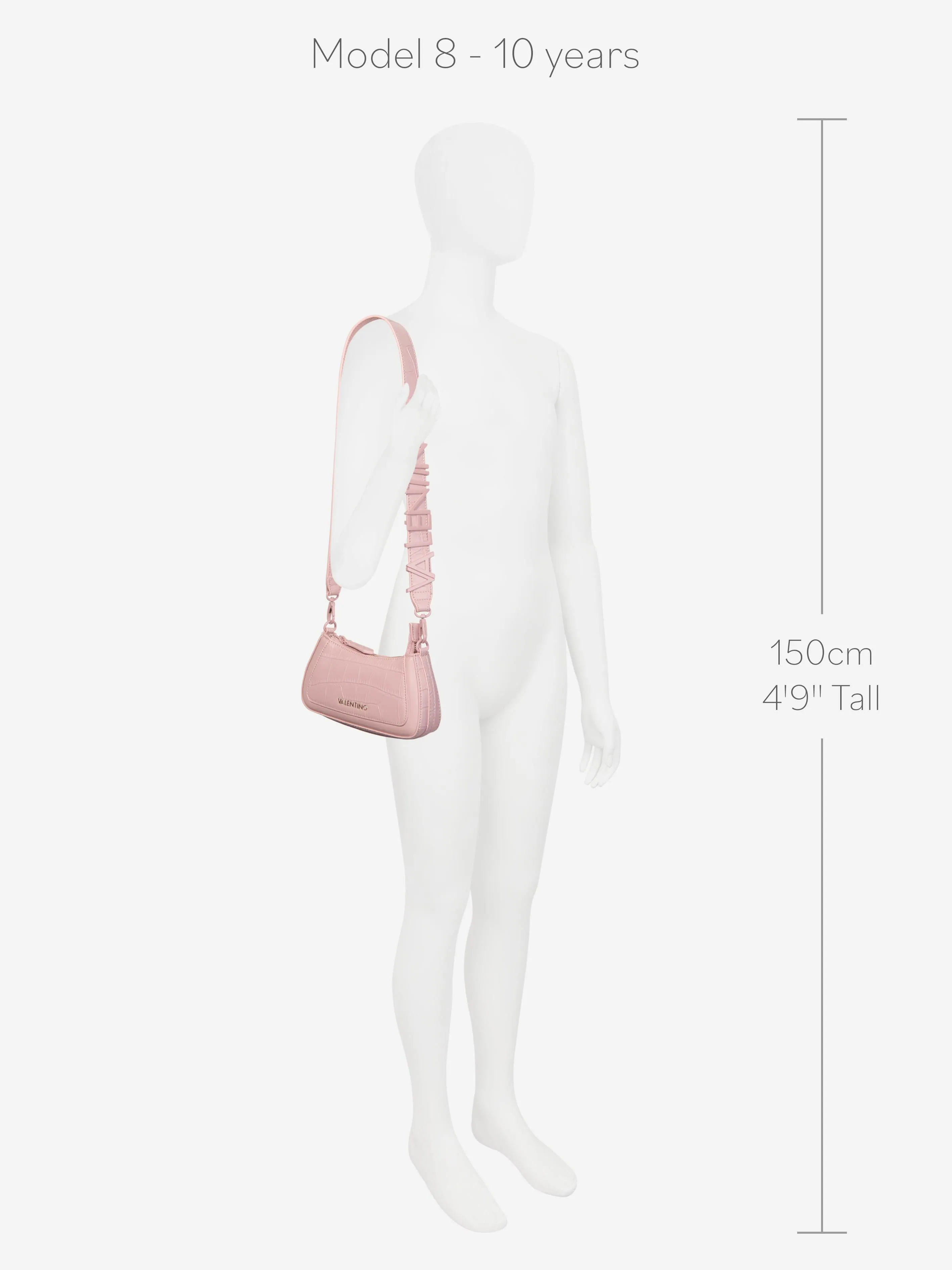Valentino Girls Surrey Shoulder Bag in Pink (31.9cm)