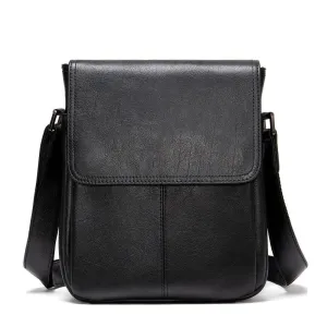 West Louis Men's Genuine Leather Shoulder Bag