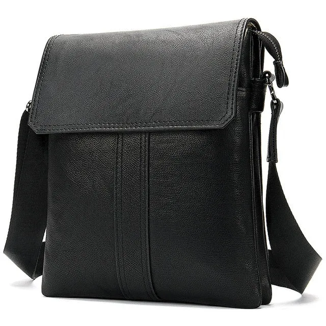 West Louis Men's Genuine Leather Shoulder Bag
