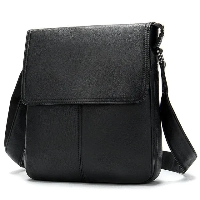 West Louis Men's Genuine Leather Shoulder Bag