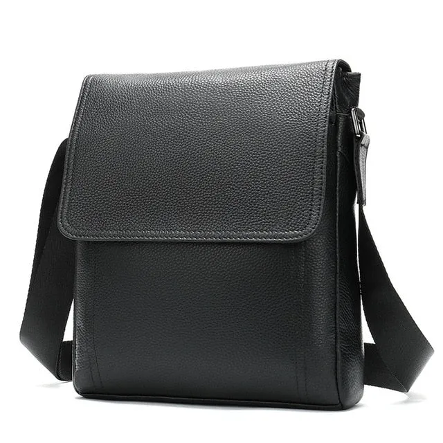 West Louis Men's Genuine Leather Shoulder Bag