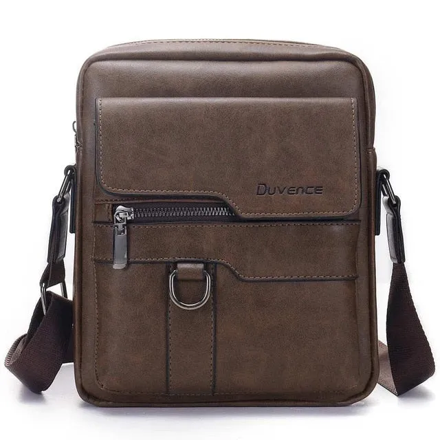 West Louis Men's Leather Crossbody Business Bag