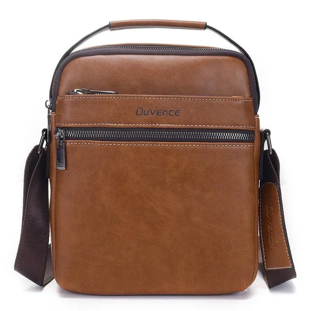 West Louis Men's Leather Crossbody Business Bag