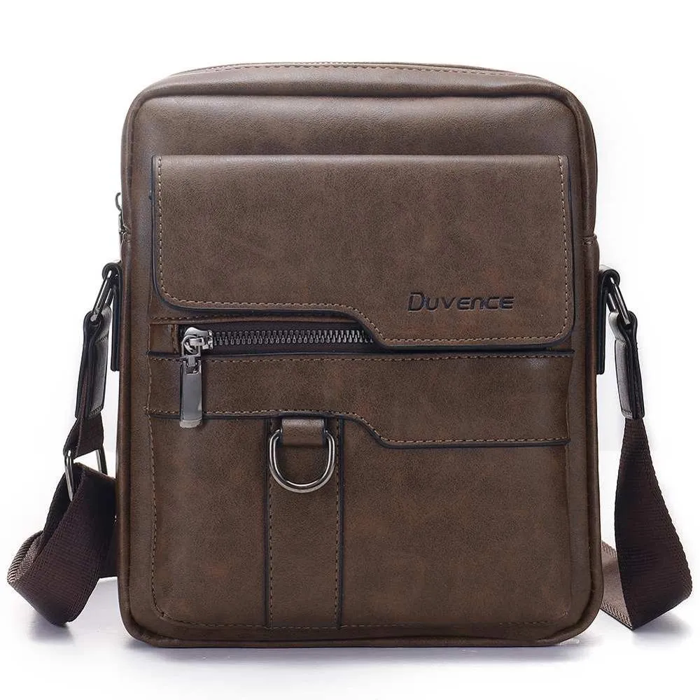 West Louis Men's Leather Crossbody Business Bag
