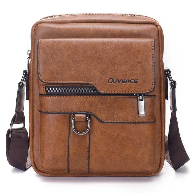 West Louis Men's Leather Crossbody Business Bag